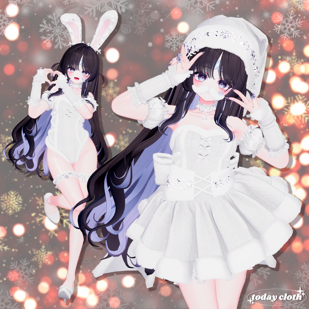 【8アバター対応】🐰Bunny Santa🐰