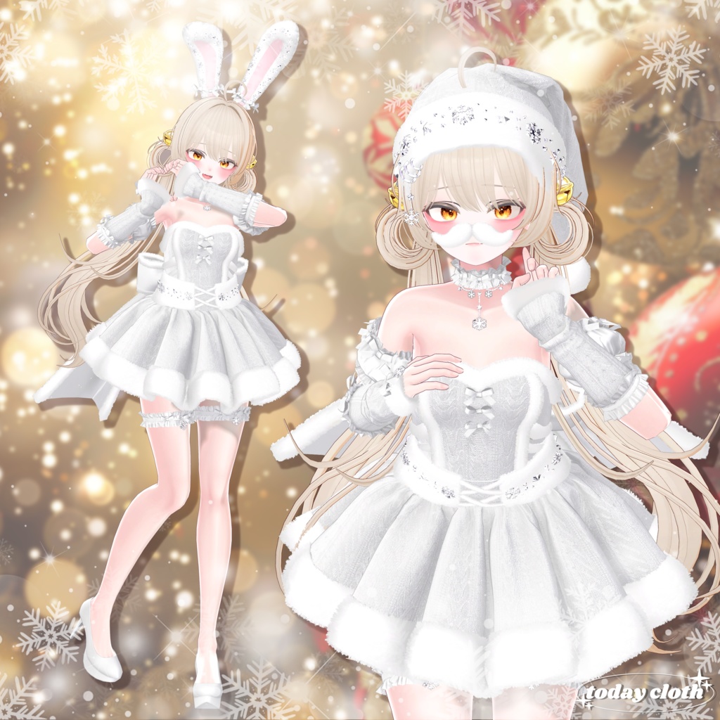 【8アバター対応】🐰Bunny Santa🐰