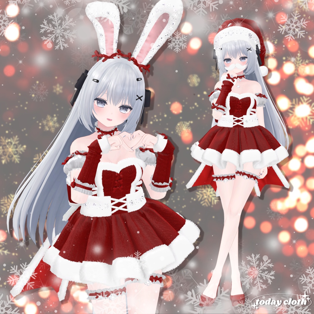 【8アバター対応】🐰Bunny Santa🐰