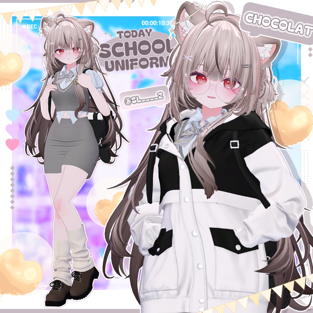 【8アバター対応】Today School uniform