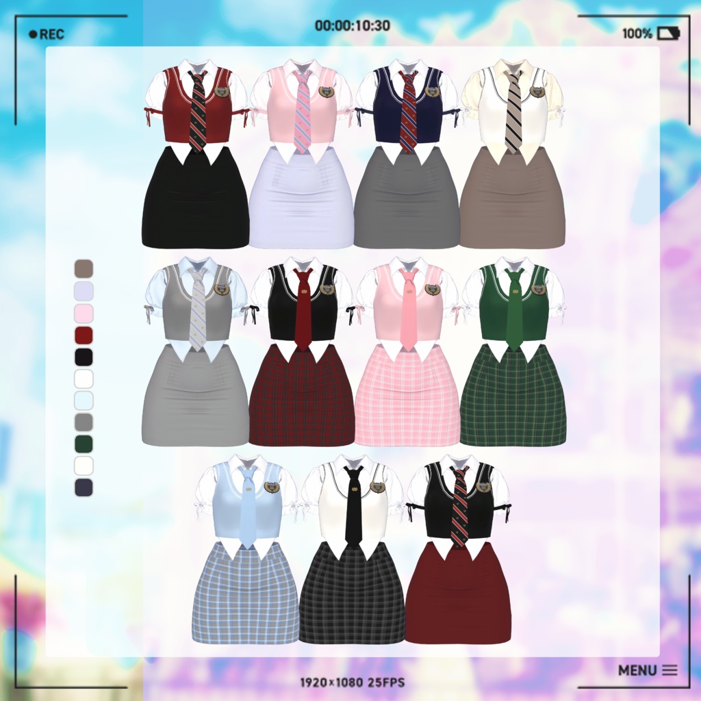 【8アバター対応】Today School uniform