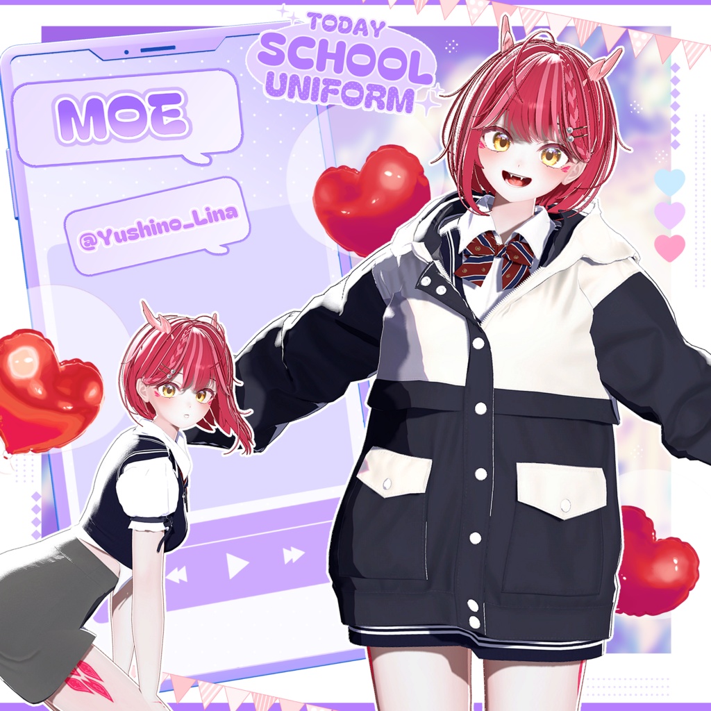 【8アバター対応】Today School uniform