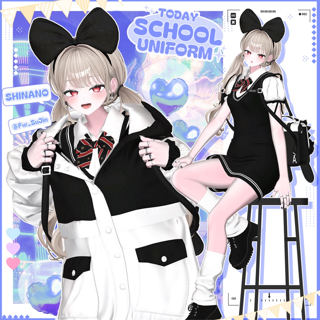 【8アバター対応】Today School uniform