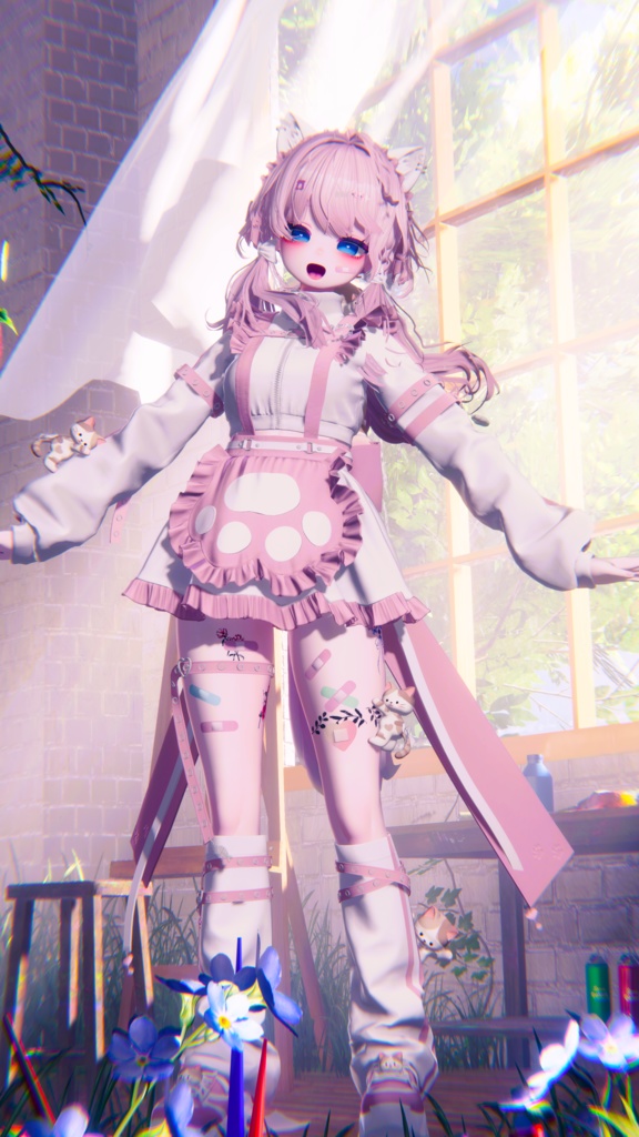 🖤SALE🖤【11アバター対応】🩵Neko Jersey Maid🩵