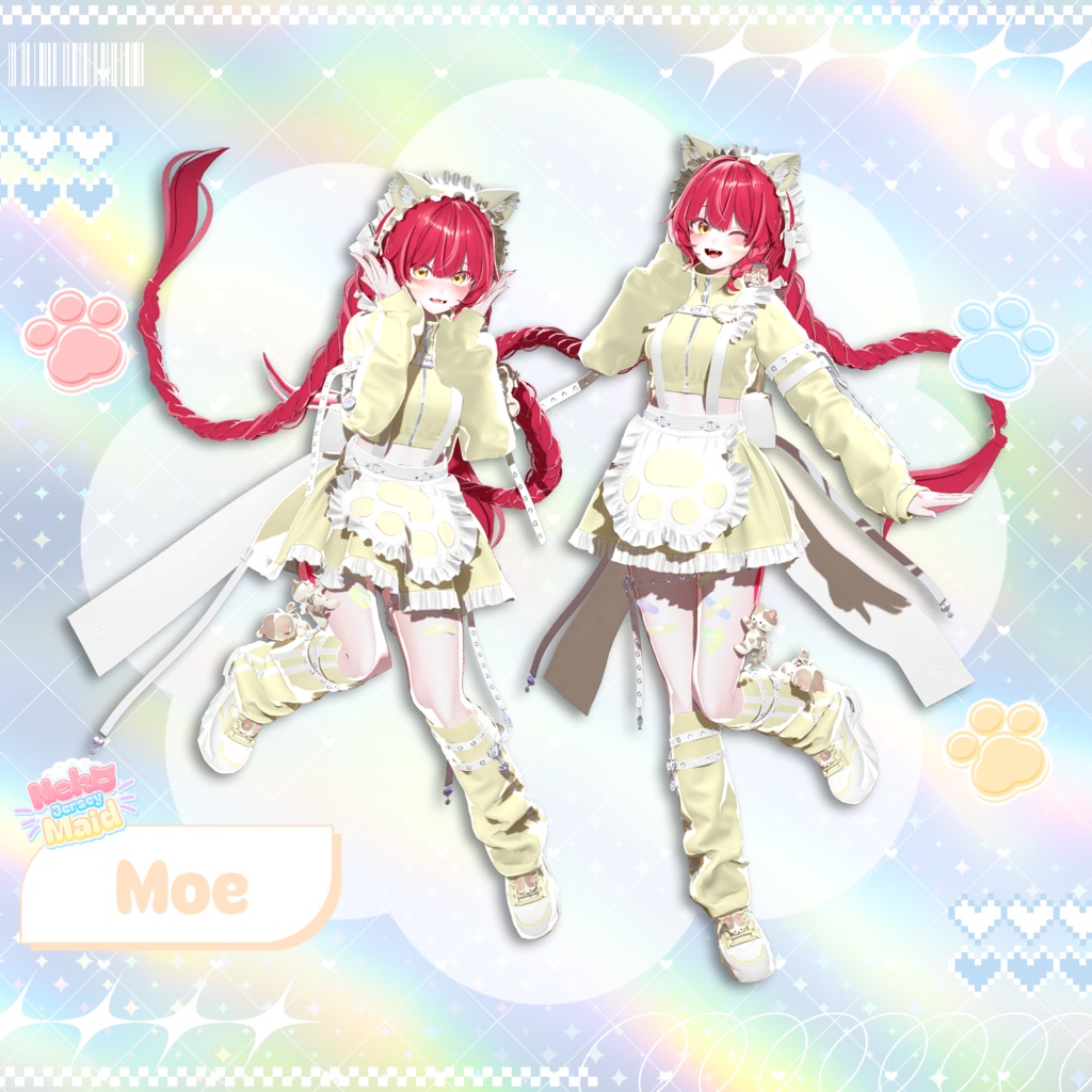 🖤SALE🖤【11アバター対応】🩵Neko Jersey Maid🩵