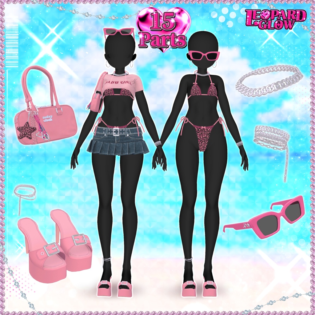 【8アバター対応】Leopard Glow