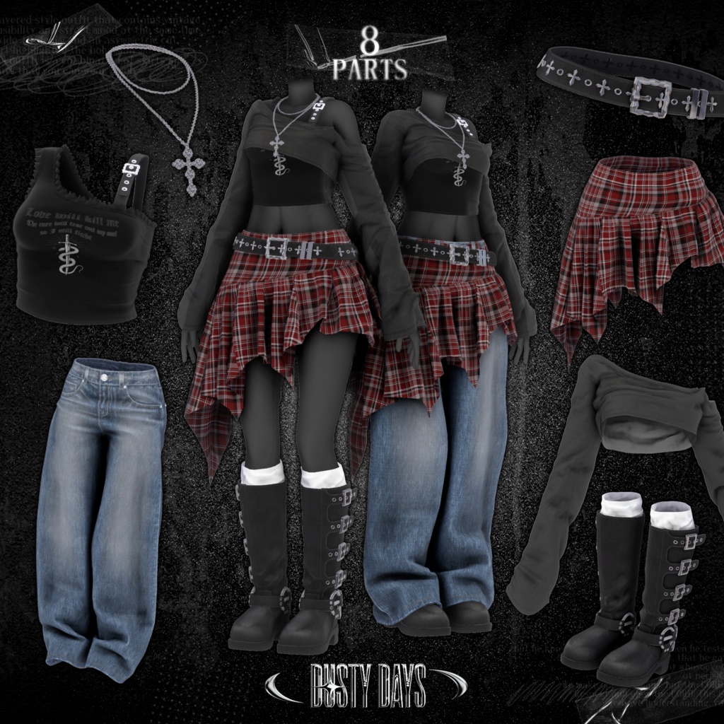 🖤SALE🖤【9アバター対応】🤍Dusty Days🤍