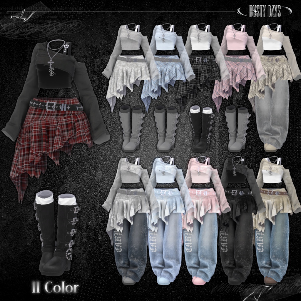 🖤SALE🖤【9アバター対応】🤍Dusty Days🤍