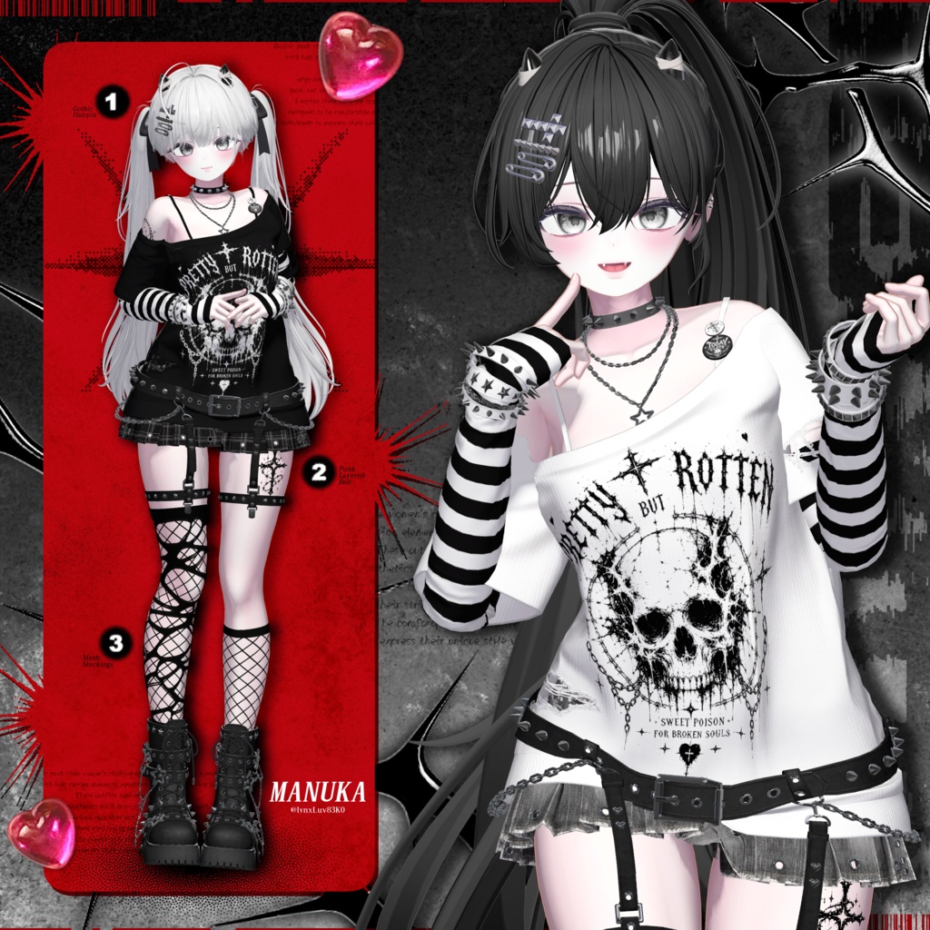 🖤SALE🖤【7アバター対応】HexKitty🐈⬛