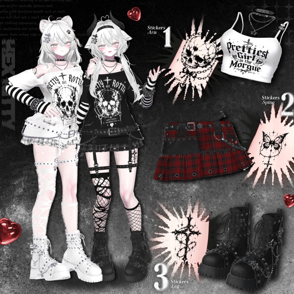 🖤SALE🖤【7アバター対応】HexKitty🐈⬛