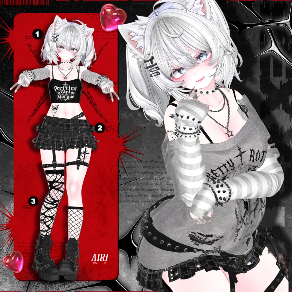 🖤SALE🖤【7アバター対応】HexKitty🐈⬛