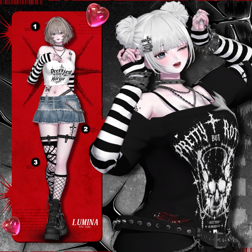 🖤SALE🖤【7アバター対応】HexKitty🐈⬛