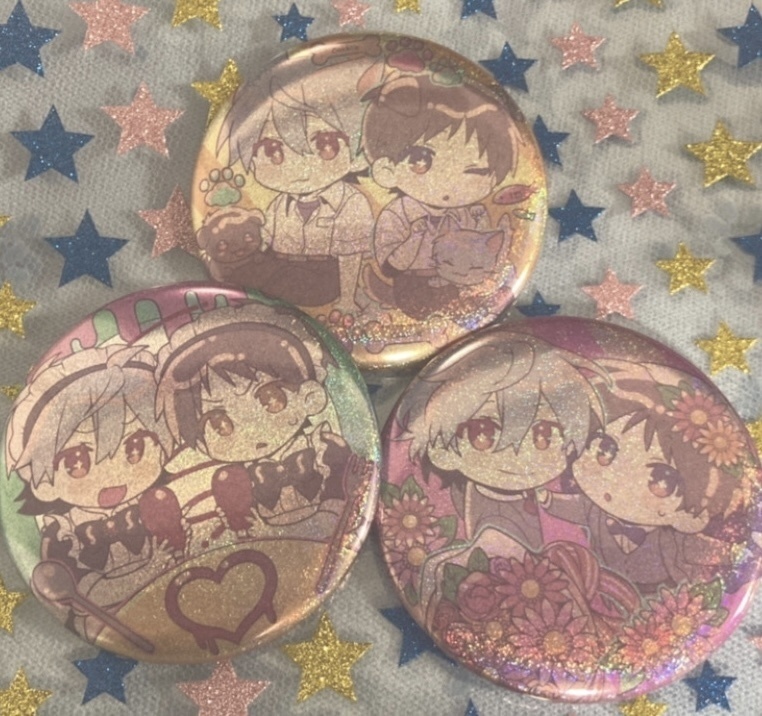 Q庵貞カヲシンホログラム缶バッチ【数量限定】