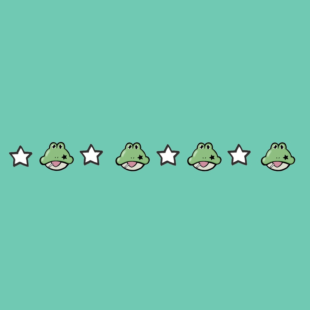 けろっちょマスキングテープ Green