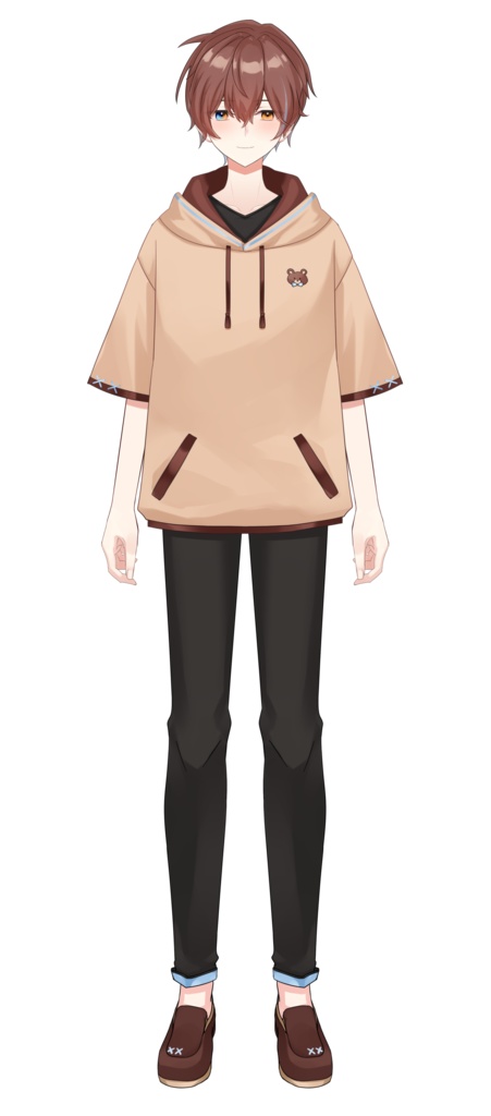 ※完売【限定1点】クマモチーフ男性モデル「Noah」【Vtuber向け #Live2Dモデル】