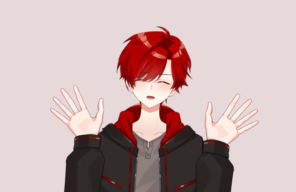 【値下げ/1点限定】男性モデル「Rot」【Vtuber向け #Live2Dモデル】