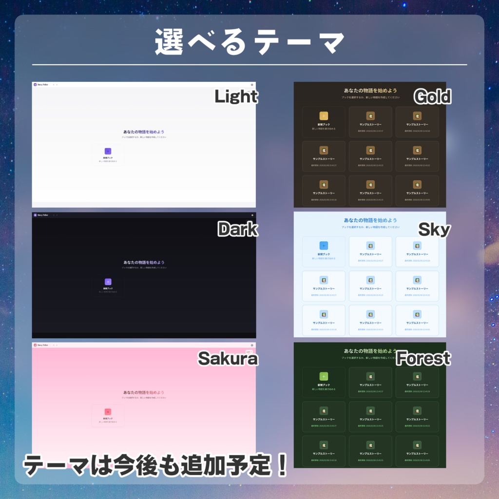 小説・台本執筆サポートソフト「StoryTeller」