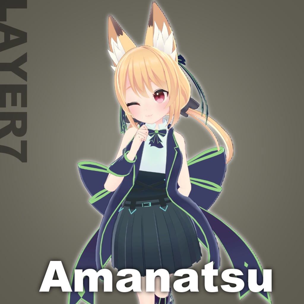 【VRC向け】2Wayアイドル風衣装「アイリス」【3Dモデル】