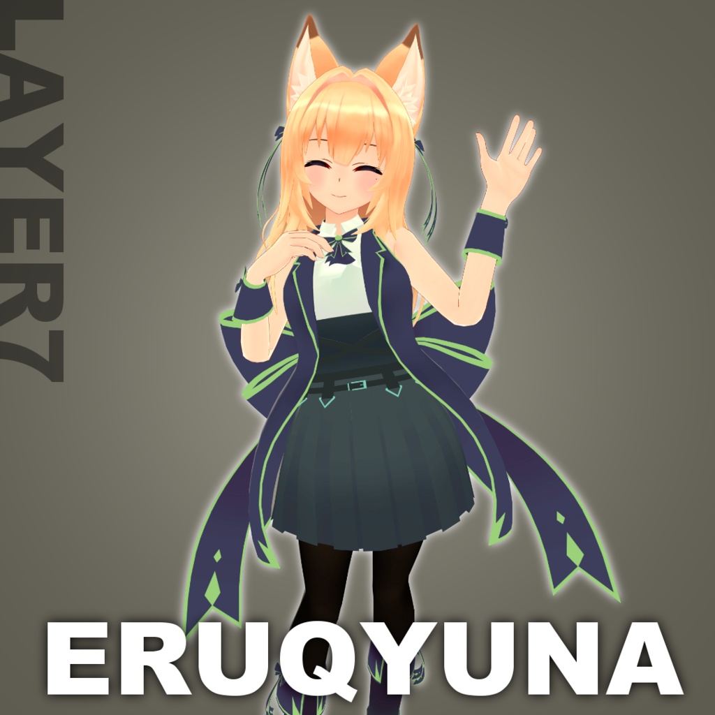 【VRC向け】2Wayアイドル風衣装「アイリス」【3Dモデル】