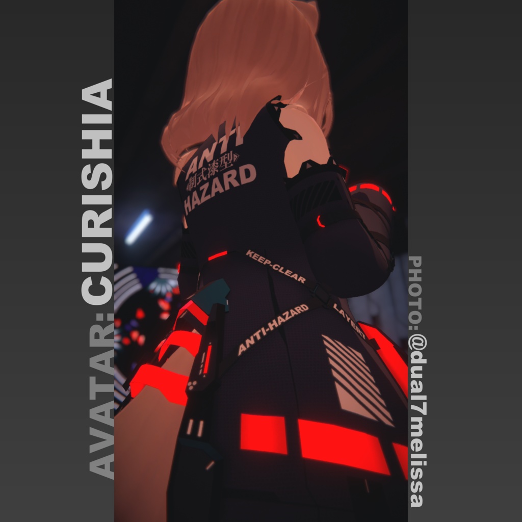 【37アバター対応】「ANTIHAZARD」テックウェア【VRChat向け】
