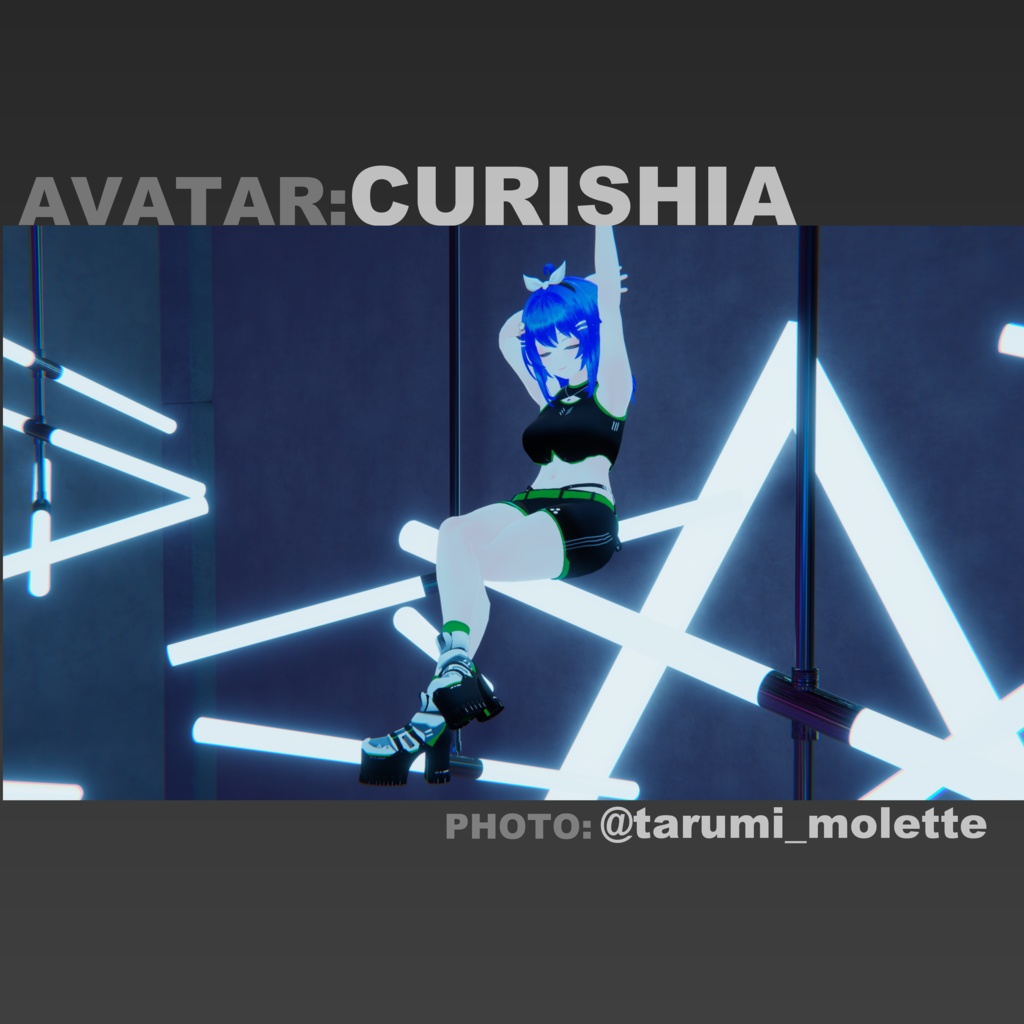 【37アバター対応】「ANTIHAZARD」テックウェア【VRChat向け】