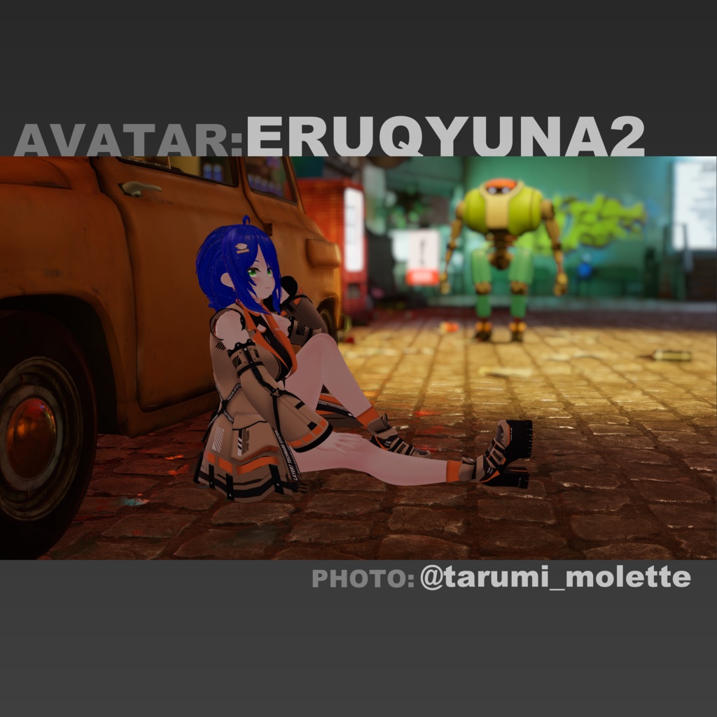 【37アバター対応】「ANTIHAZARD」テックウェア【VRChat向け】