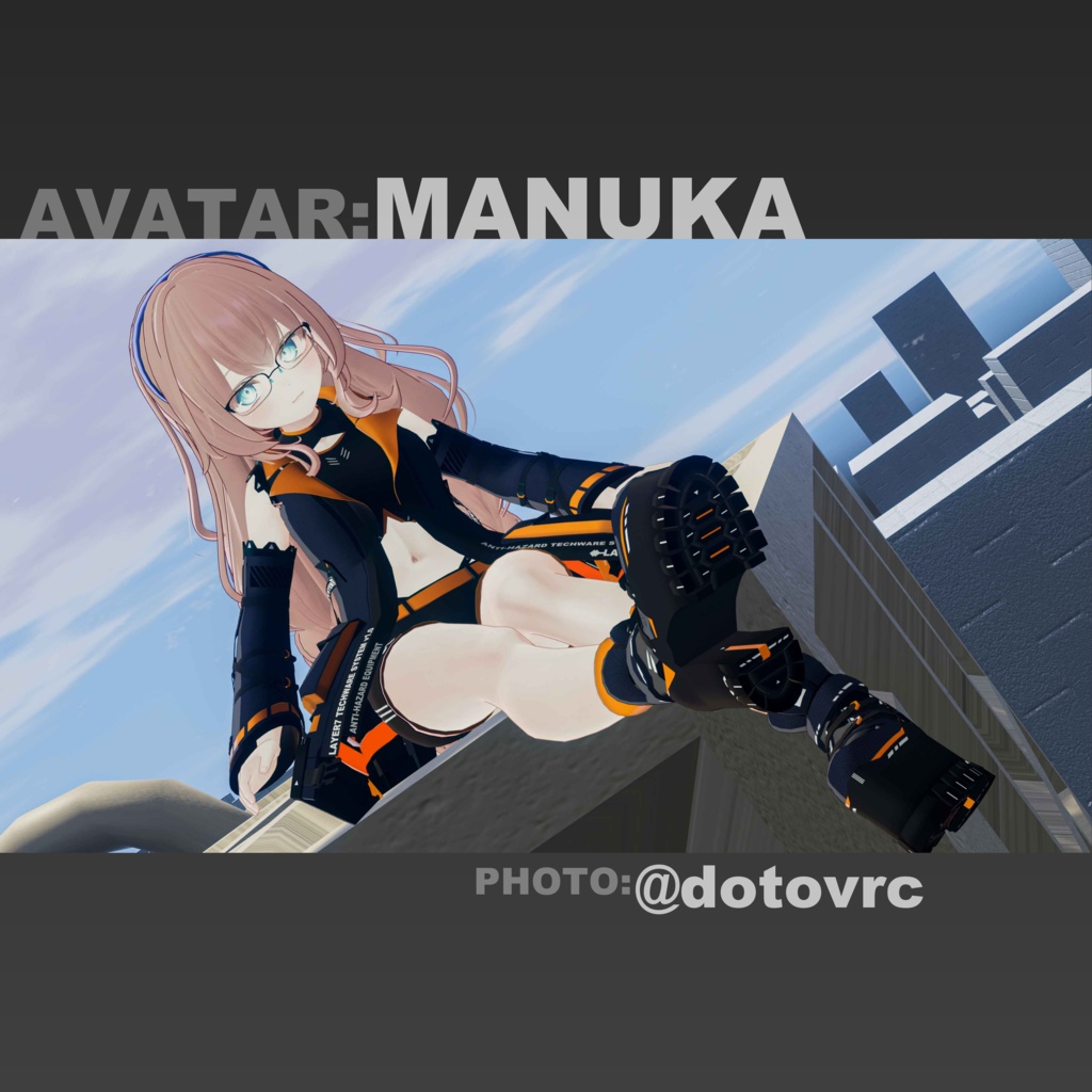 【37アバター対応】「ANTIHAZARD」テックウェア【VRChat向け】