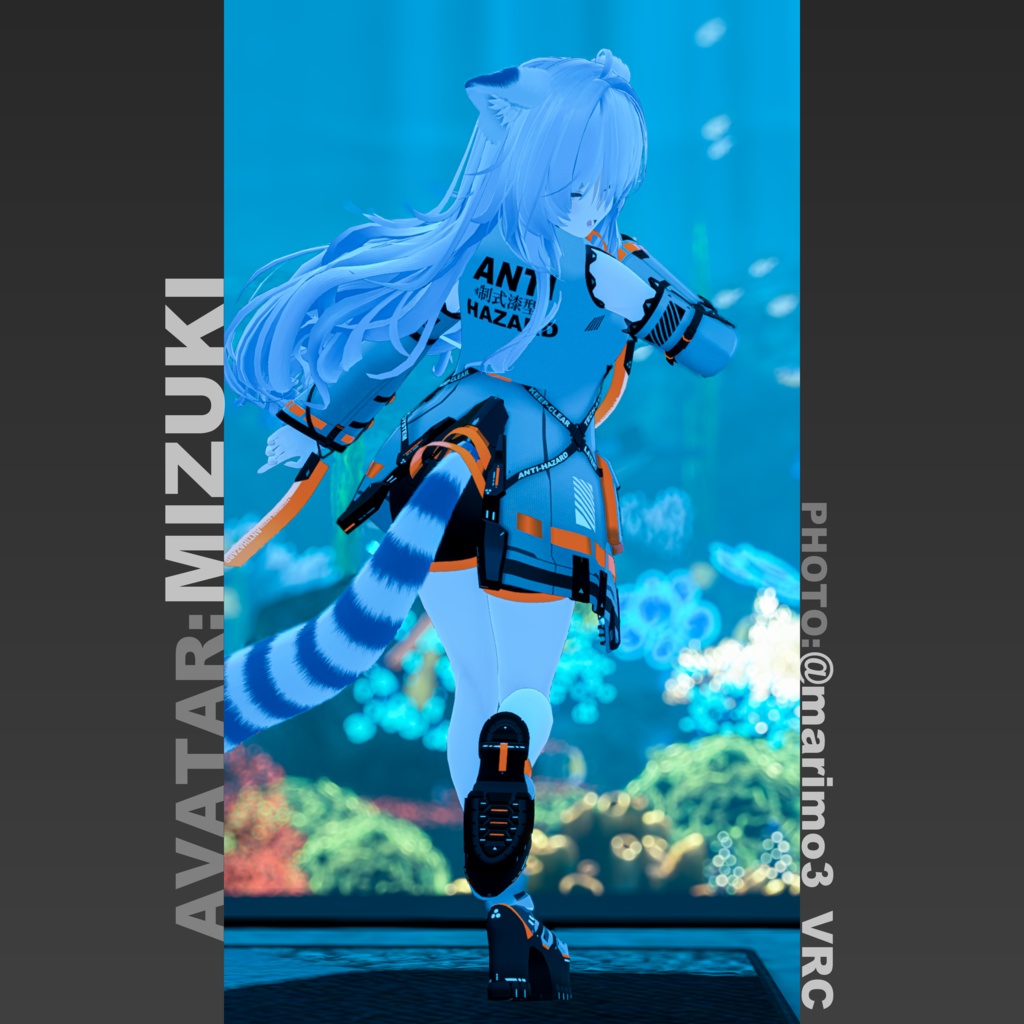 【37アバター対応】「ANTIHAZARD」テックウェア【VRChat向け】