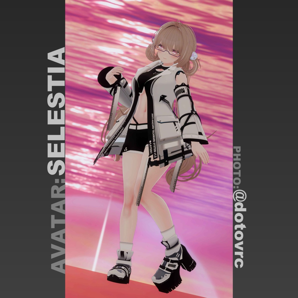 【37アバター対応】「ANTIHAZARD」テックウェア【VRChat向け】