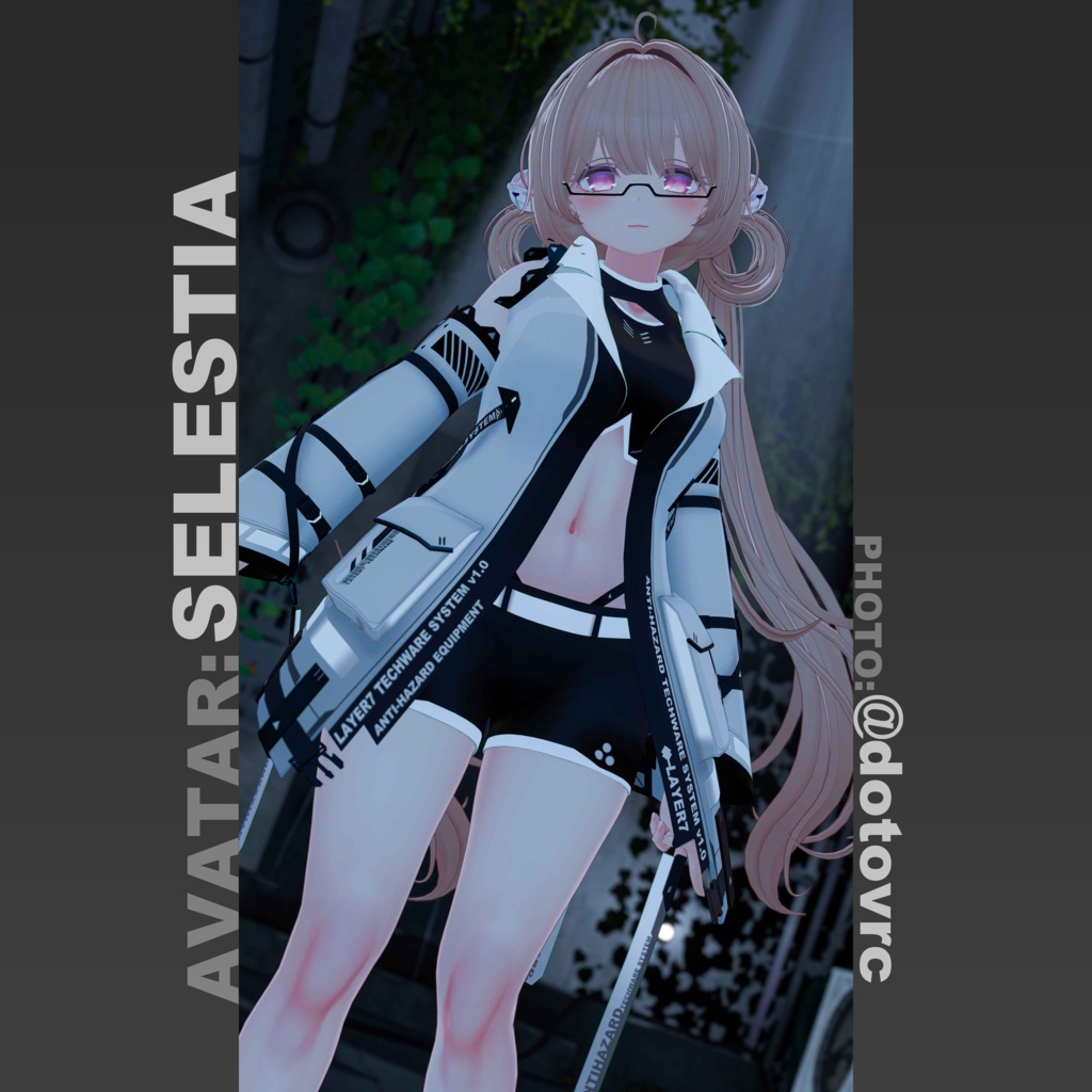 【37アバター対応】「ANTIHAZARD」テックウェア【VRChat向け】