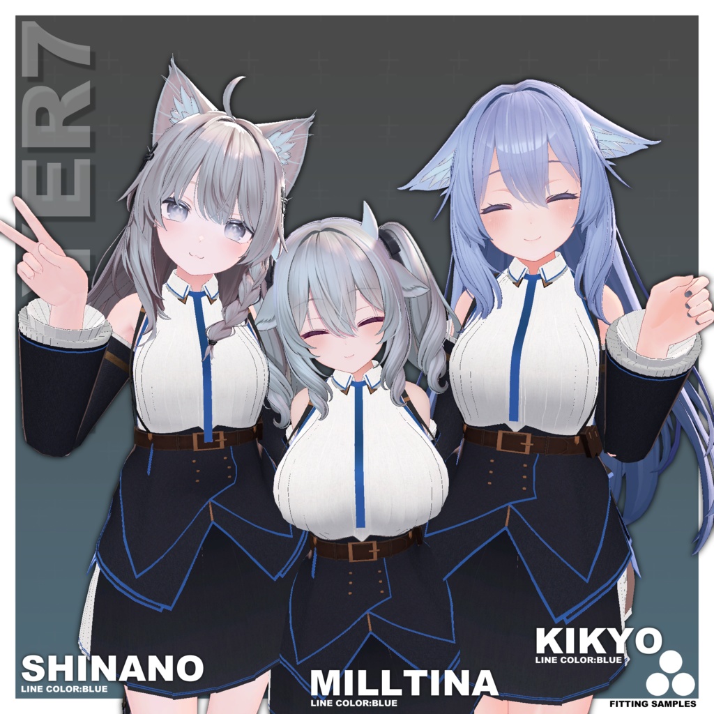 【22アバター対応】「VIBRANT」 TECHDRESS【VRChat向け】