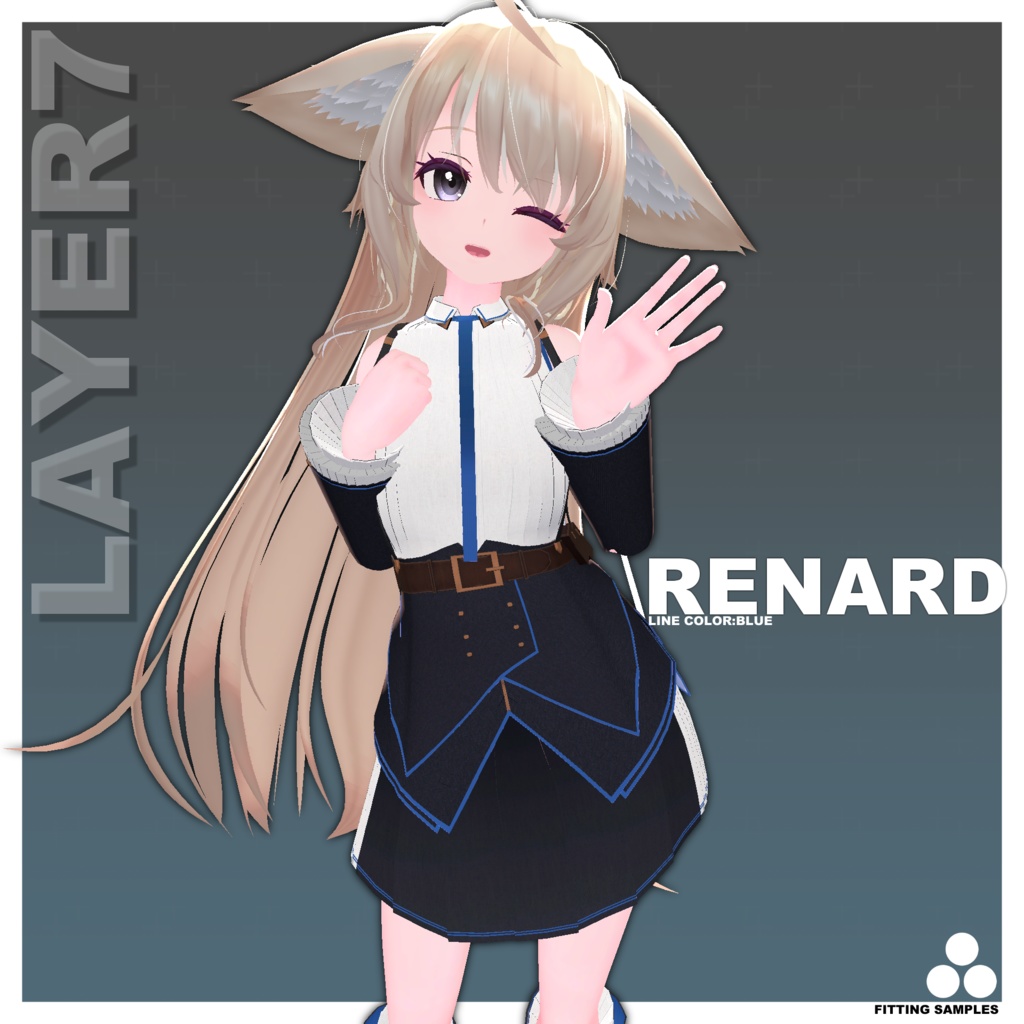 【22アバター対応】「VIBRANT」 TECHDRESS【VRChat向け】