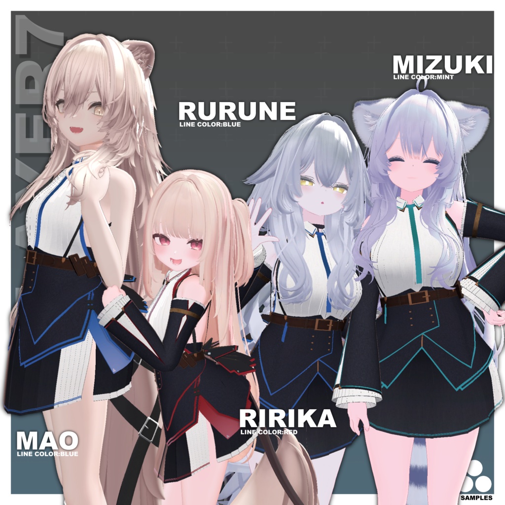 【22アバター対応】「VIBRANT」 TECHDRESS【VRChat向け】