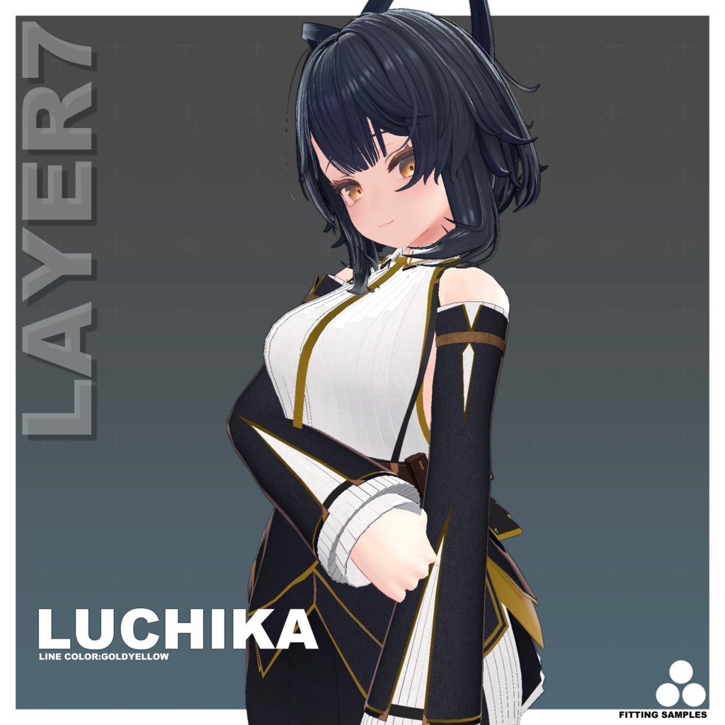 【26アバター対応】「VIBRANT」 TECHDRESS【VRChat向け】