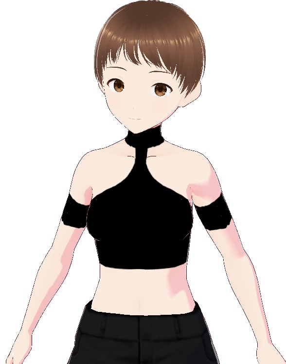 VRoid Inner Top asset black 