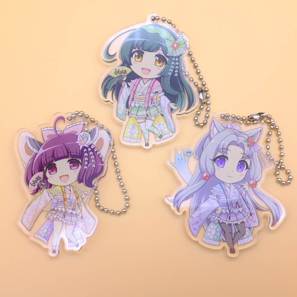 【チャリティーグッズ】東北三姉妹アクリルキーホルダーセット ※数量限定