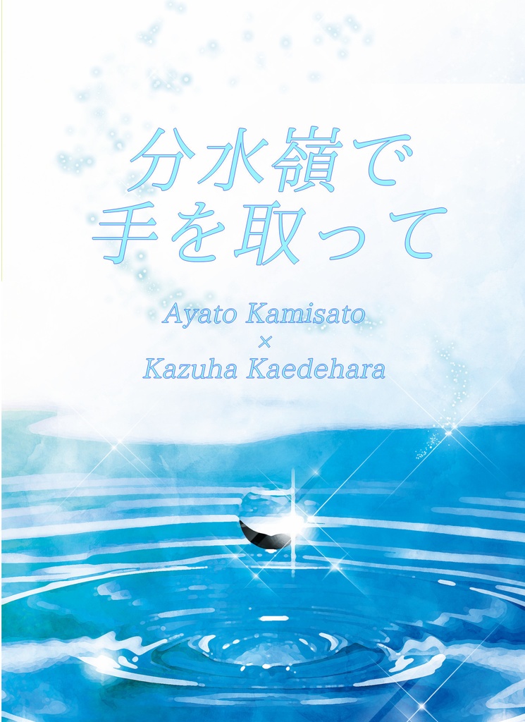 分水嶺で 手を取って