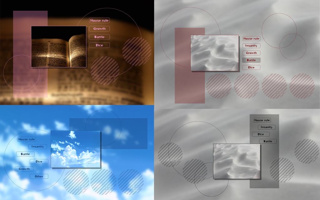 【ICICA】シンプル部屋素材【ココフォリア用素材】