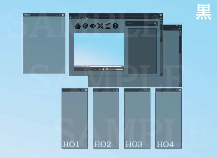 【ICICA】シンプルブラウザ素材