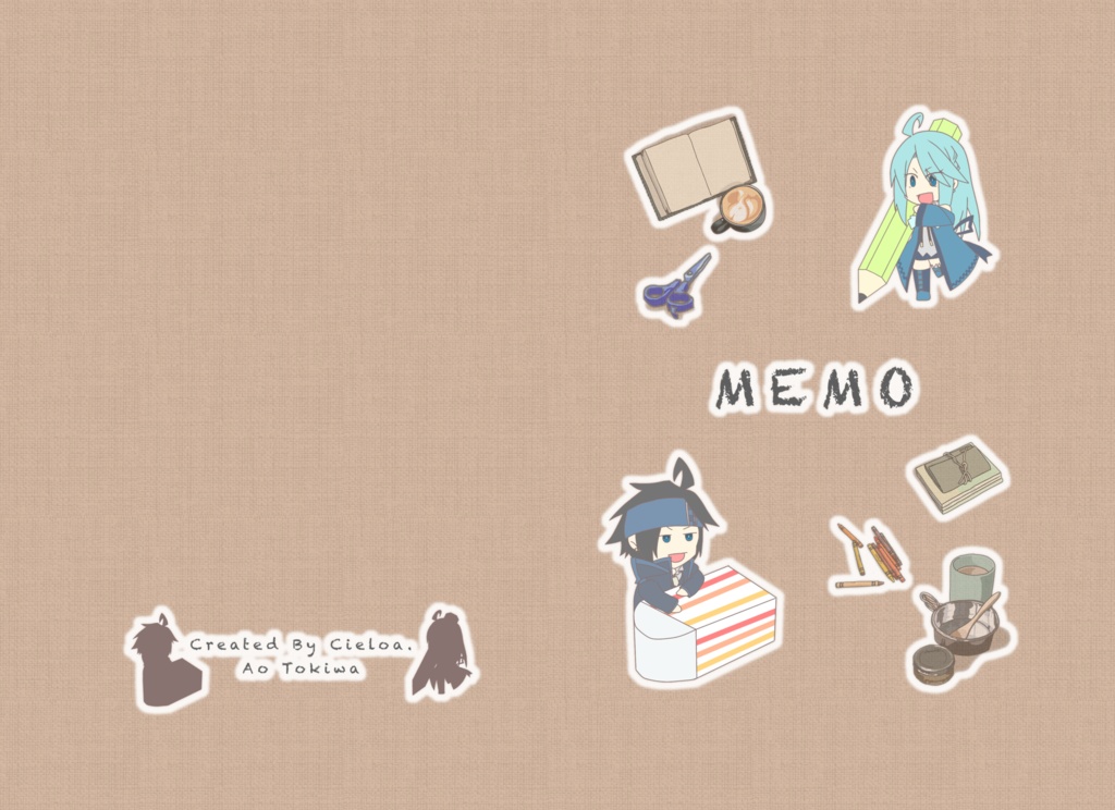 【一次創作】双子表紙のメモ帳