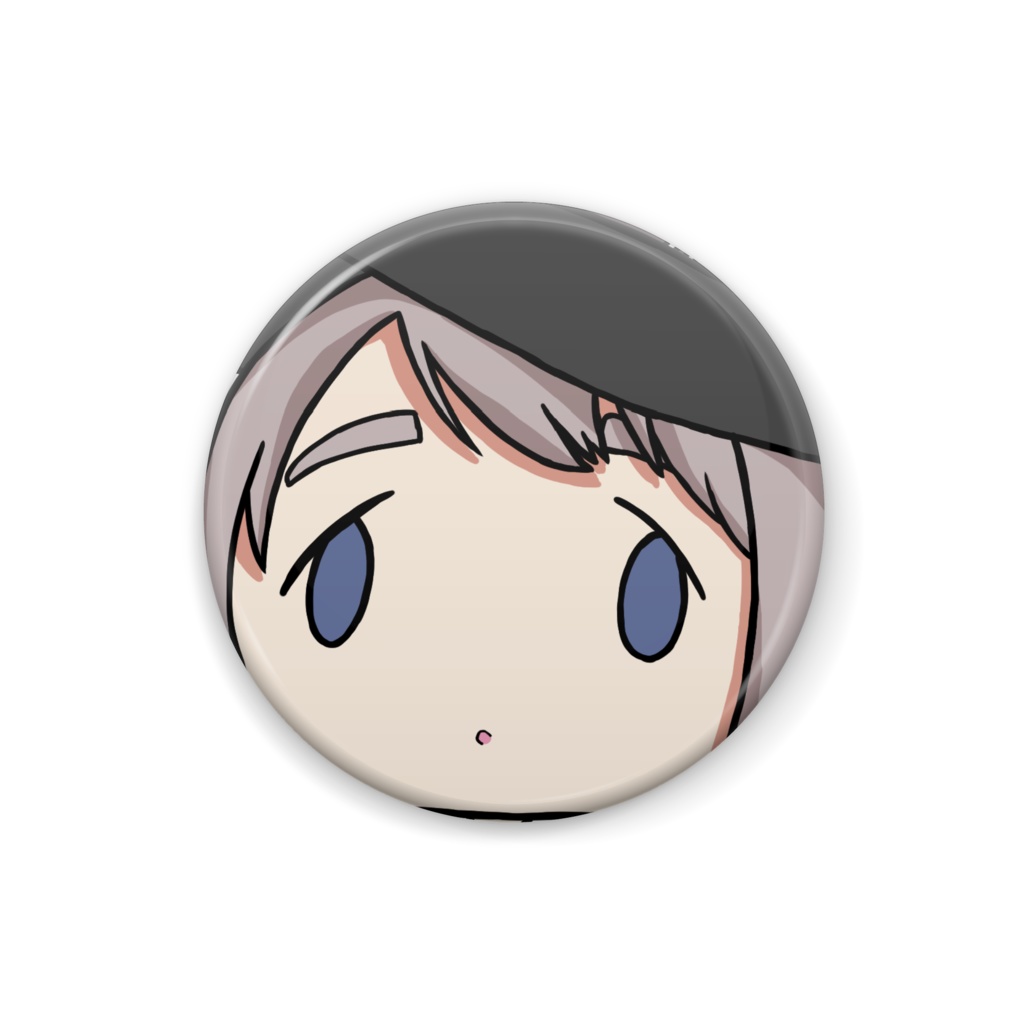 【缶バッジ】あっちょんまがお