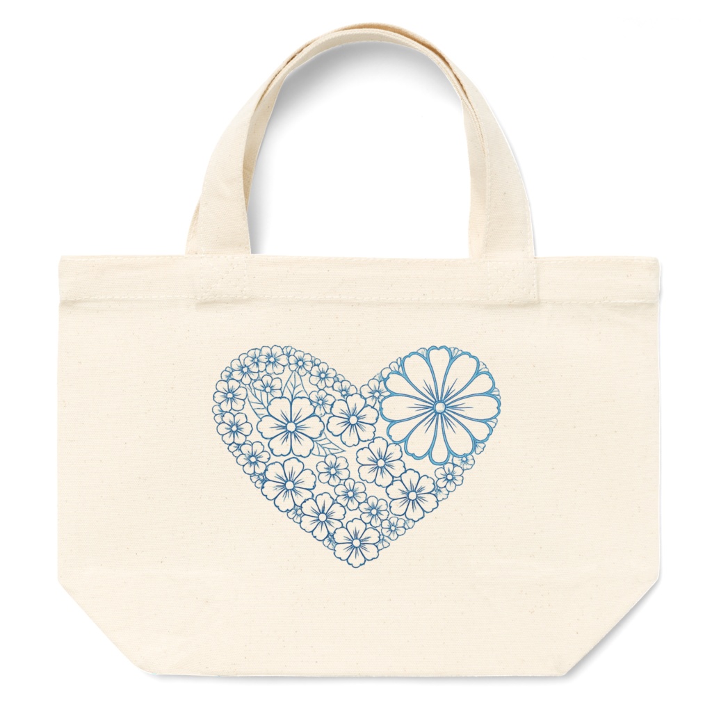 トートバッグ - S - フラワーハートＢ
