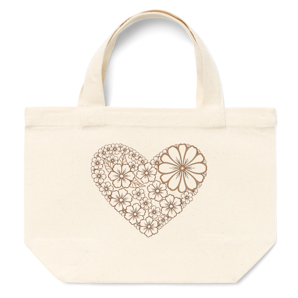 トートバッグ - S - フラワーハートG