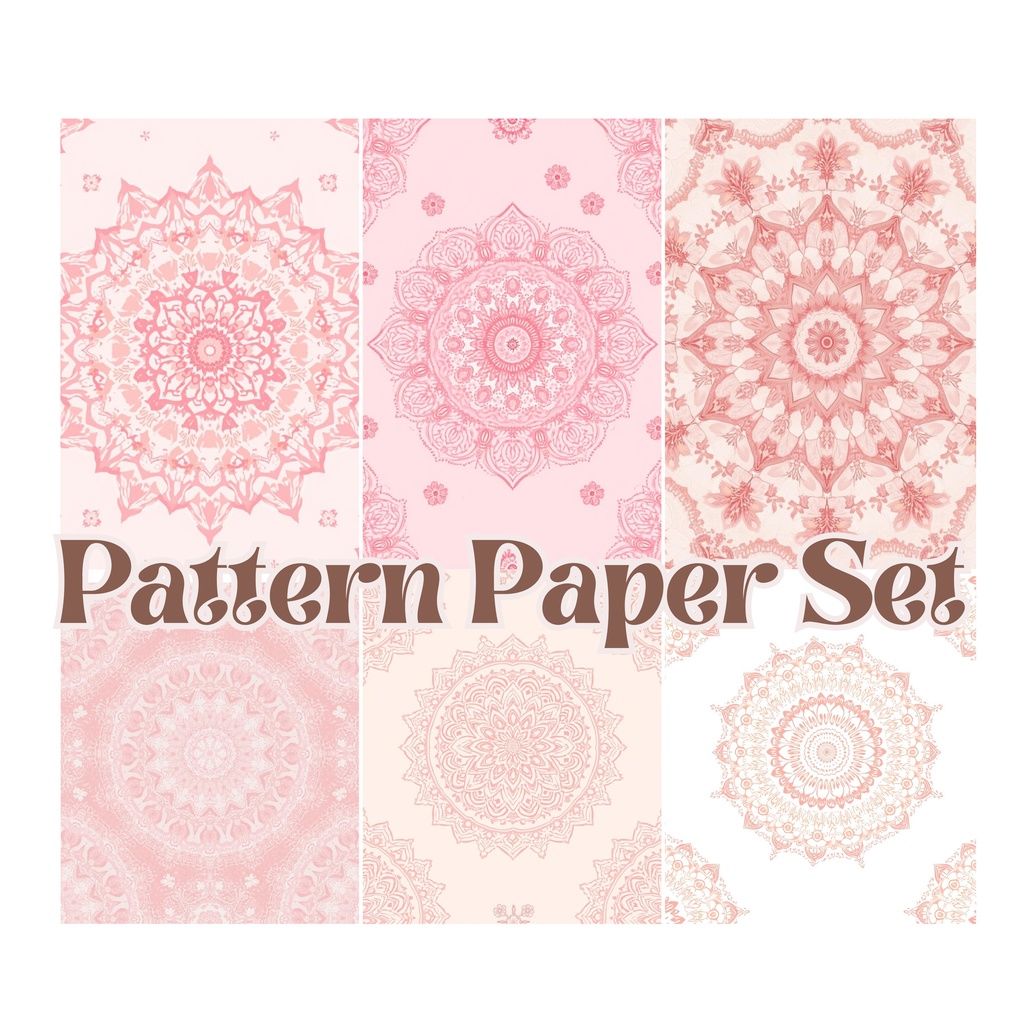 デジタルペーパー　曼陀羅柄Ｐ