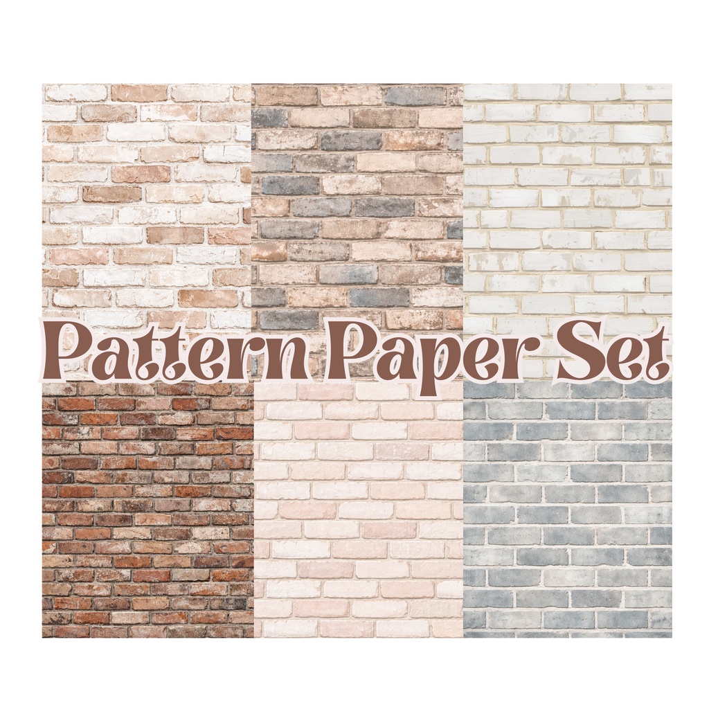 デジタルペーパー　レンガ柄