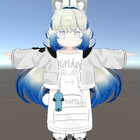 みみのこTシャツ用テクスチャ「誕生日けだもの」