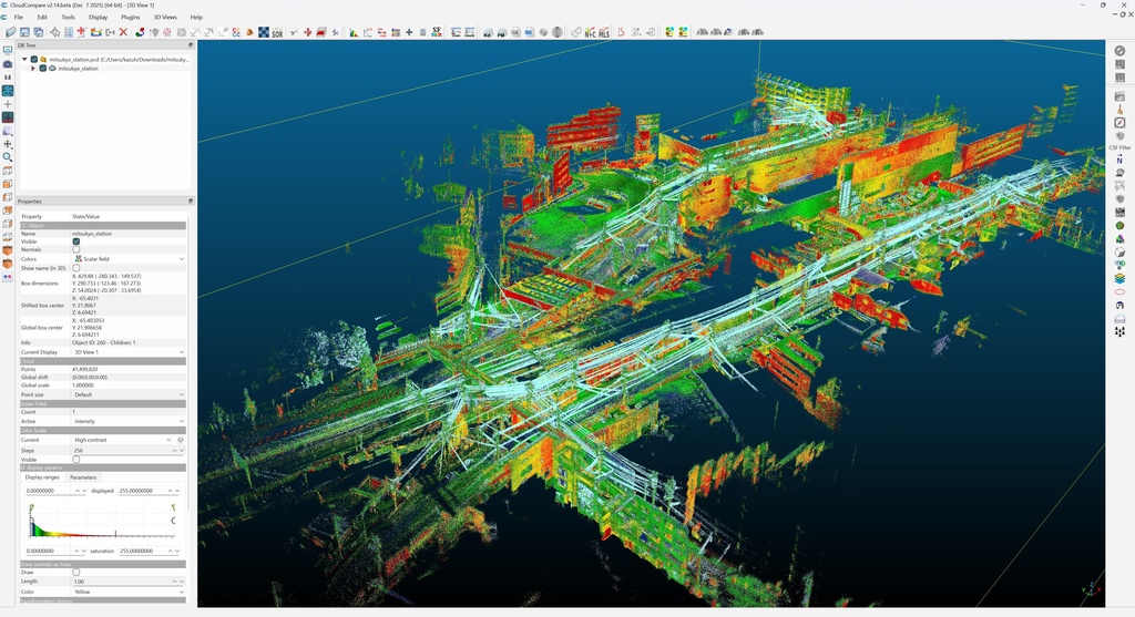 LiDAR SLAM Point Cloud Data No.001  (Livox AIVA + GLIM)