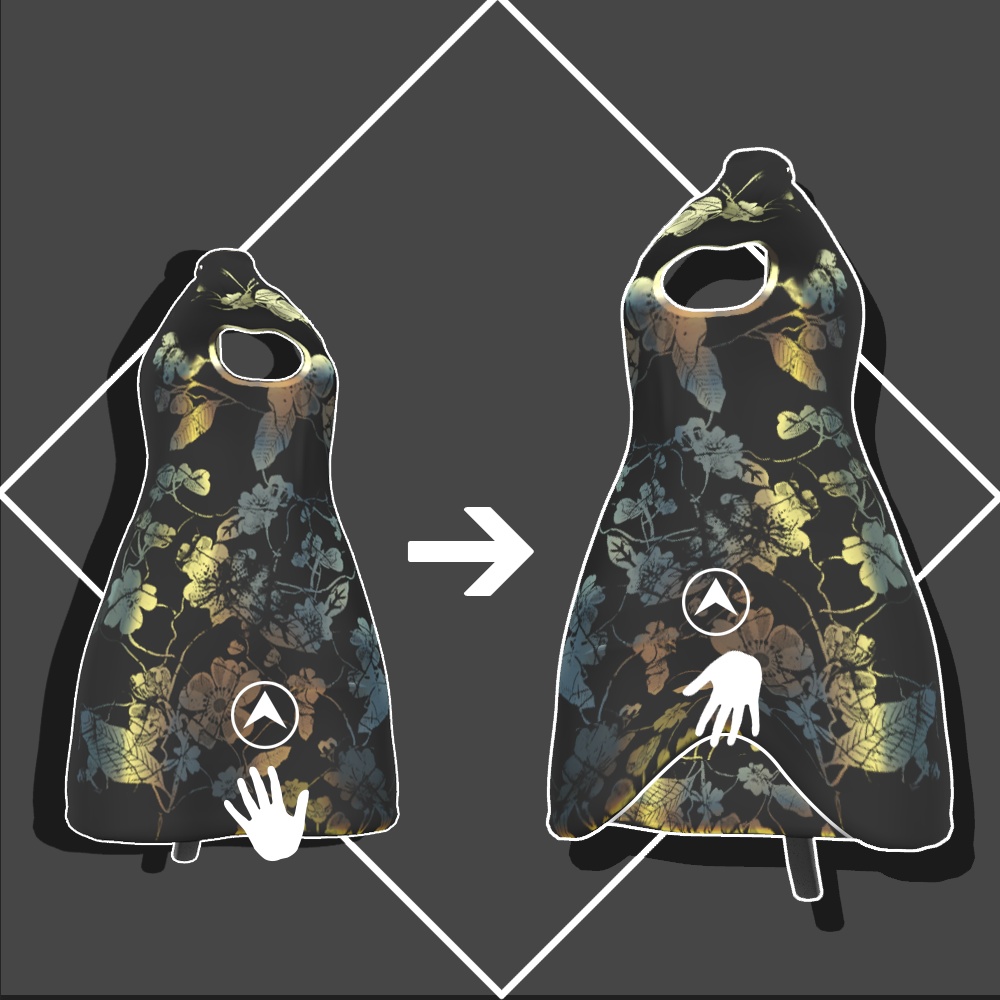 【9アバター対応】花枝❀Hanae