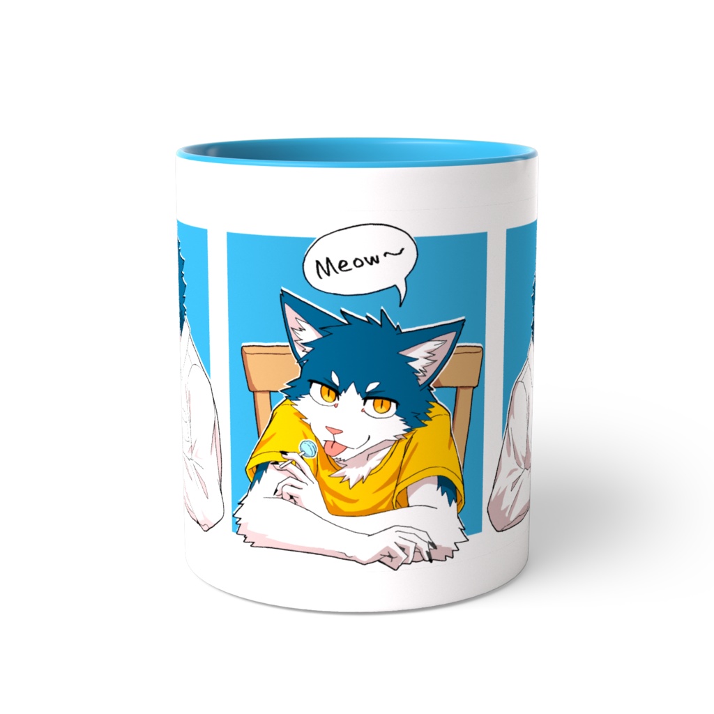 【ツートンカラーマグカップ】ハチワレさん家族【pixivFACTORY製】