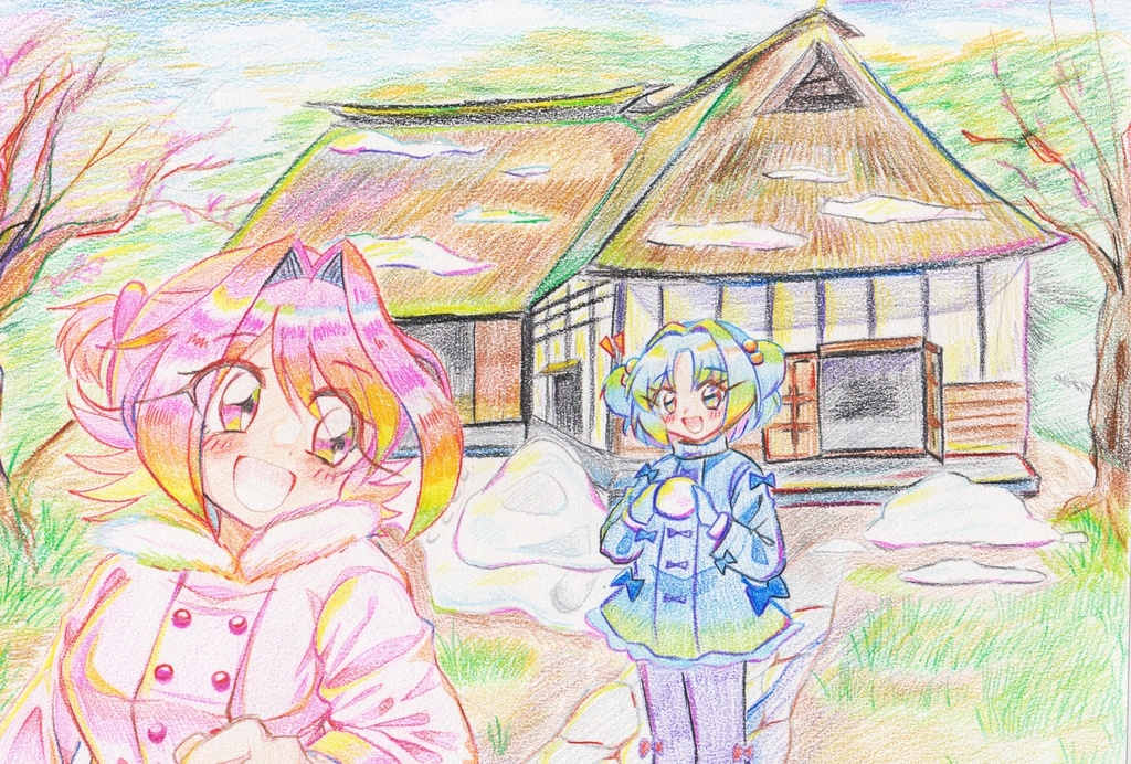 A4原画「ふるさと」